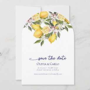 Invitation Mariage photo méditerranéen chic Sauvez la date