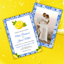 Mariage photo méditerranéen italien Carrelage bleu