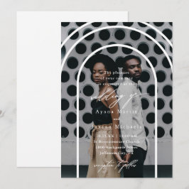 Invitation Mariage photo moderne Arch One