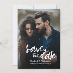 Invitation Mariage photo moderne site qr code personnalisé