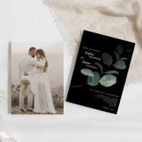 Mariage photo noir vert moderne