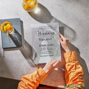 Invitation Mariage photo simple classique noir et blanc