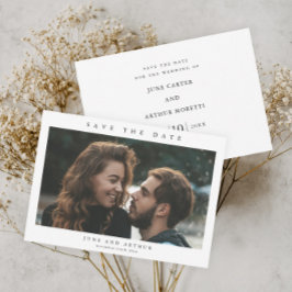Invitation Mariage photo simple Enregistrer la date