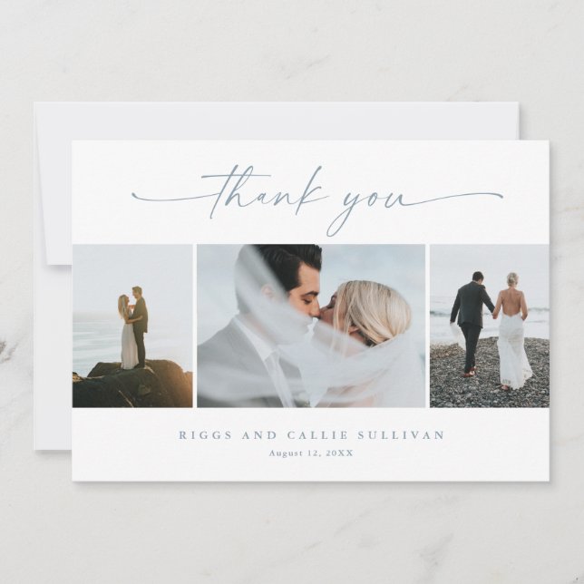 Invitation Mariage photo Simple Script 3 (Devant)