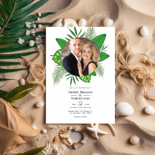 Invitation Mariage photo Tropical Summer Beach