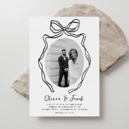 Invitation Mariage photo Whimsical Main Draw moderne