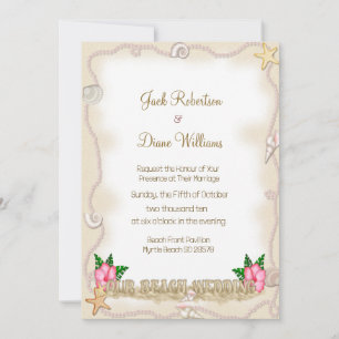 Invitation Mariage plage