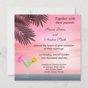 Invitation Mariage plage