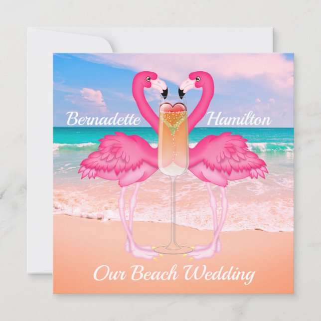 Invitation Mariage plage 2 (Devant)