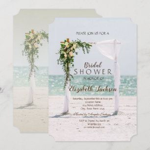 Invitation Mariage plage Arbor Fête des mariées florale