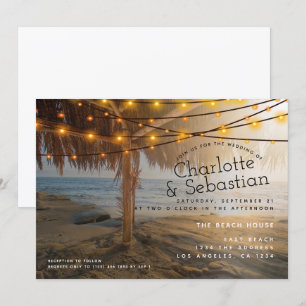 Invitation Mariage plage personnalisé