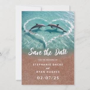 Invitation Mariage plage tropical enregistrer la date