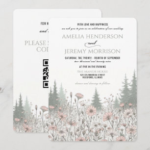 Invitation Mariage Prairie de la Forêt