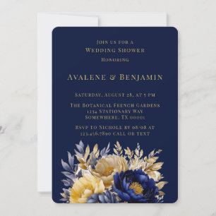 Invitation Mariage Prénuptial au Peinture à l'Eau de Pivoine 