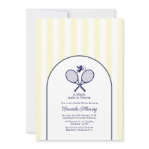 Mariage Préparatoire de Tennis Navy & Crème