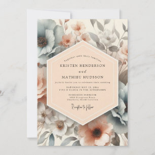 Invitation Mariage Printanier Angélique aux Pêches