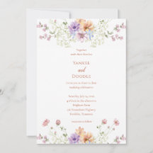Mariage printanier aux fleurs sauvages modernes