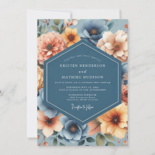 Invitation Mariage Récolte Ambre Ardoise