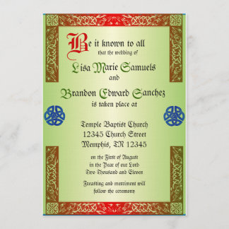 Invitation Mariage Renaissance