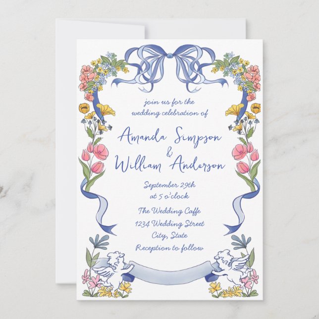 Invitation Mariage rétro à griffes à main funky (Devant)