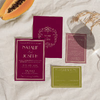 Mariage Rétro Argent Vieilli Rose Poussiéreux Élég