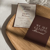 Mariage Rétro au Chocolat Foncé et à l'Argent Anci