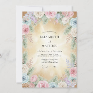 Invitation Mariage Rêve Floral Pastel