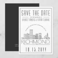 Mariage Richmond | Skyline stylisée Enregistrer la
