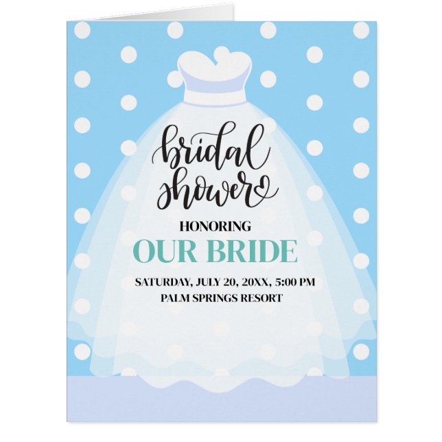 Invitation mariage Robe de douche nuptiale (Devant)