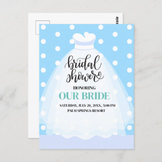 Invitation mariage Robe de douche nuptiale