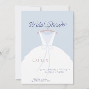 Invitation mariage Robe de douche nuptiale