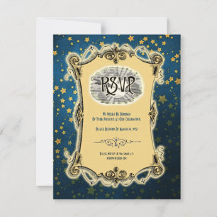 Invitation Mariage Romance au clair de lune RSVP