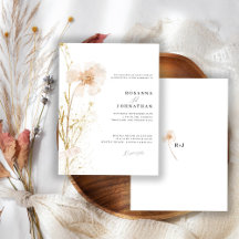 Mariage Romantique Gold & Blush Pressé Fleurs