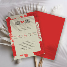 Mariage romantique rouge floral