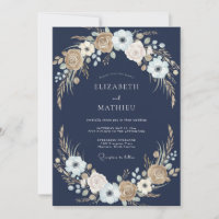 Mariage Romantique Rustique aux Fleurs de la Marin
