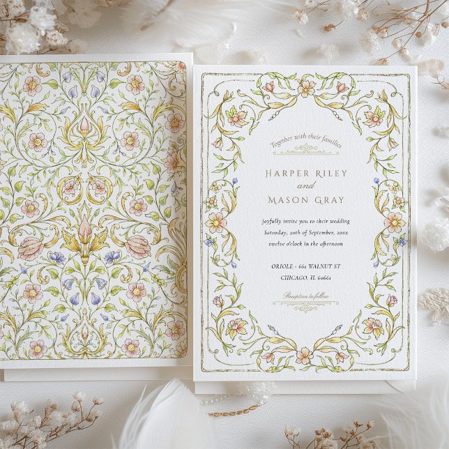 Invitation Mariage romantique Soft Floral Garden (Créateur téléchargé)