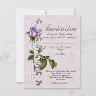 Invitation Mariage Rose celte