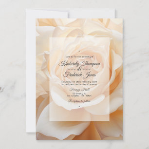 Invitation Mariage Rose couleur champagne