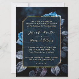 Invitation Mariage Rose de Bourgogne