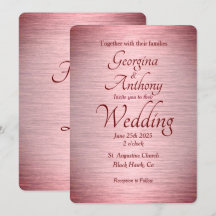 Mariage rose Gold Burgundy Ombre rose
