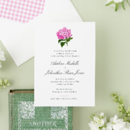 Invitation Mariage rose Hydrangea