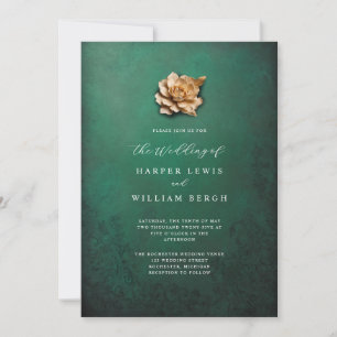 Invitation mariage rose minimaliste