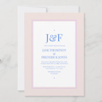 Mariage Rose Pétale, Bleu Barbeau & Mauve Pourpre