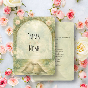 Invitation Mariage Roses Roses Anglaises Roses Fleurs de styl