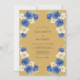 Invitation Mariage Royal Majestueux d'Or