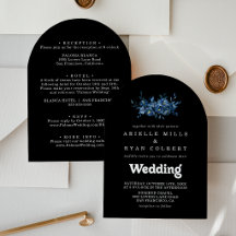 Mariage Royal Navy Fleurs Avant & Arrière