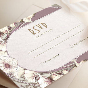 Invitation Mariage RSVP Insérer Art Nouveau Vintage par Mucha
