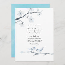 Mariage RSVP QR Code de fleurs de cerisiers blancs