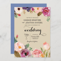 Mariage Rustique Boho Watercolor