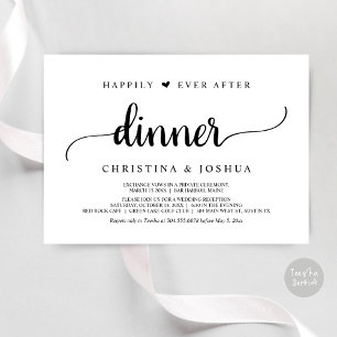 Invitation Mariage rustique et fuite heureuse pour toujours a